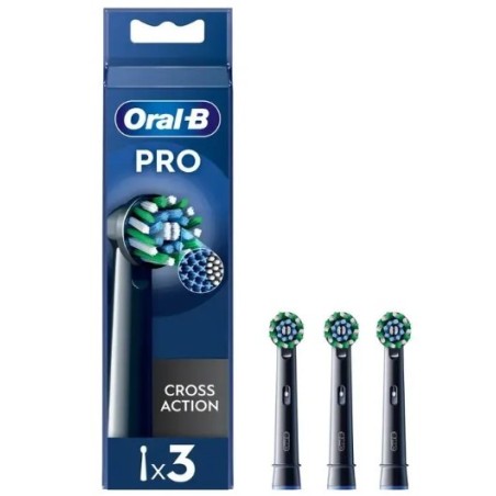 Procter & Gamble Oralb Power Refill Eb50 Crossaction Black 3 Pezzi