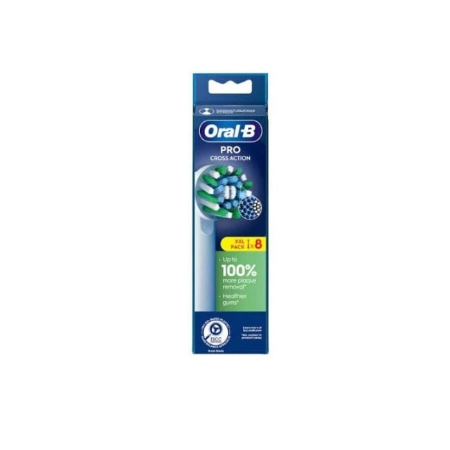 Procter & Gamble Oralb Power Refill Eb50r Crossaction 8 Pezzi