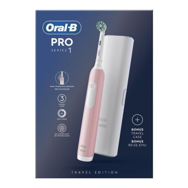 Procter & Gamble Oralb Pro 1 Rosa Spazzolino Elettrico+tc