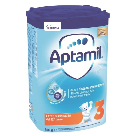 Aptamil 3  latte di crescita con vitamine e minerali 750 g