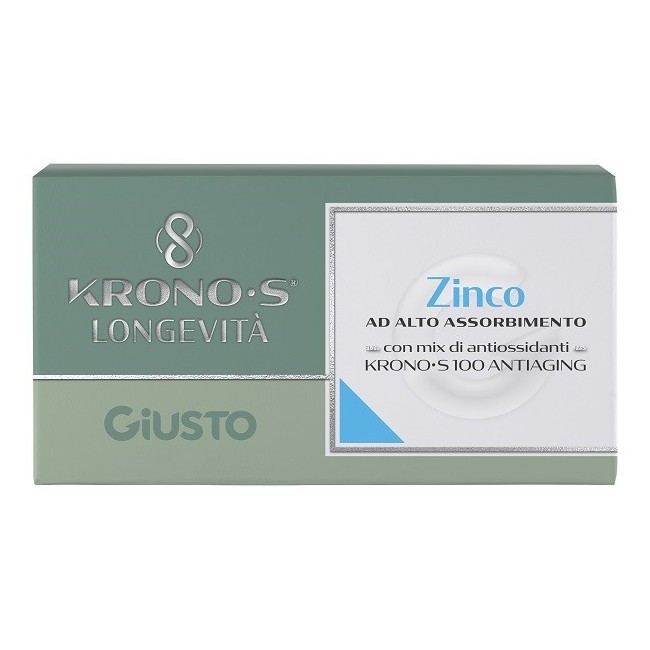 Giusto zinco kronos ad alto assorbimento 30 compresse