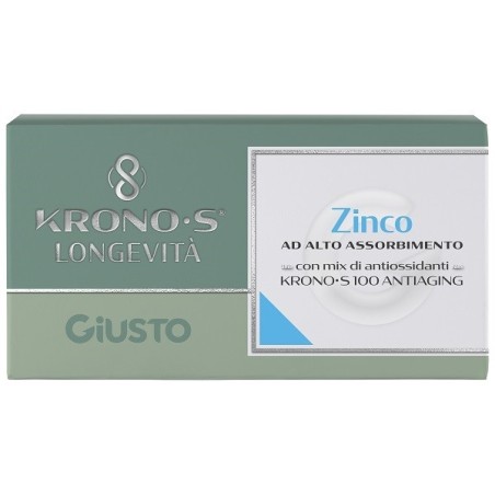 Giusto zinco kronos ad alto assorbimento 30 compresse