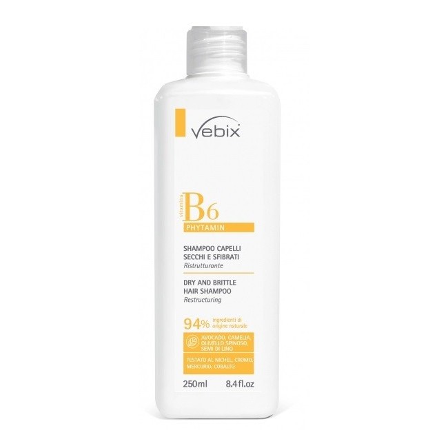 Vebix B6 Phytamin Shampoo Capelli Secchi E Sfibrati