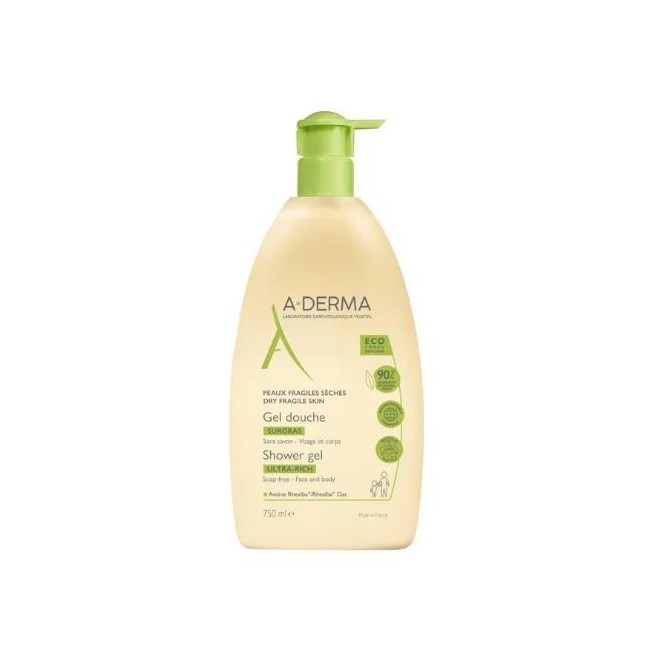 Aderma Les Indispensables Gel Doccia Surgras 750 Ml