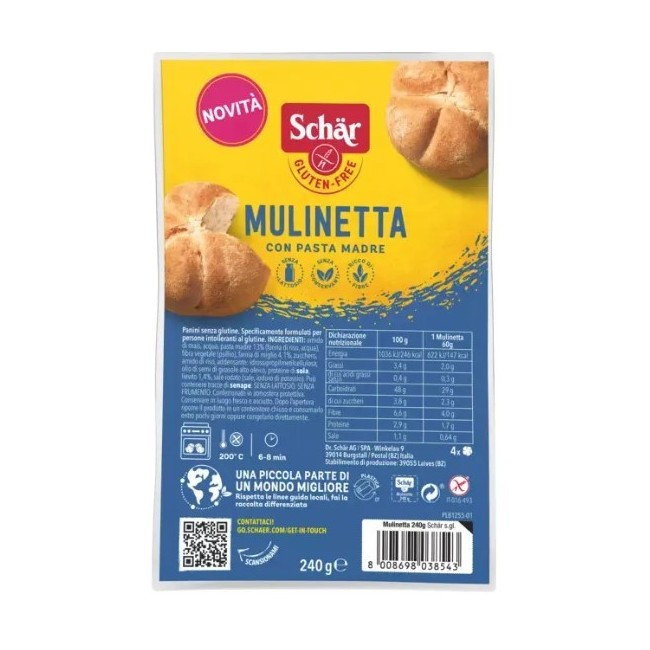 Dr. Schar Schar Mulinetta 4 Pezzi Da 60 G