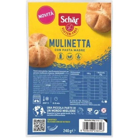 Dr. Schar Schar Mulinetta 4 Pezzi Da 60 G