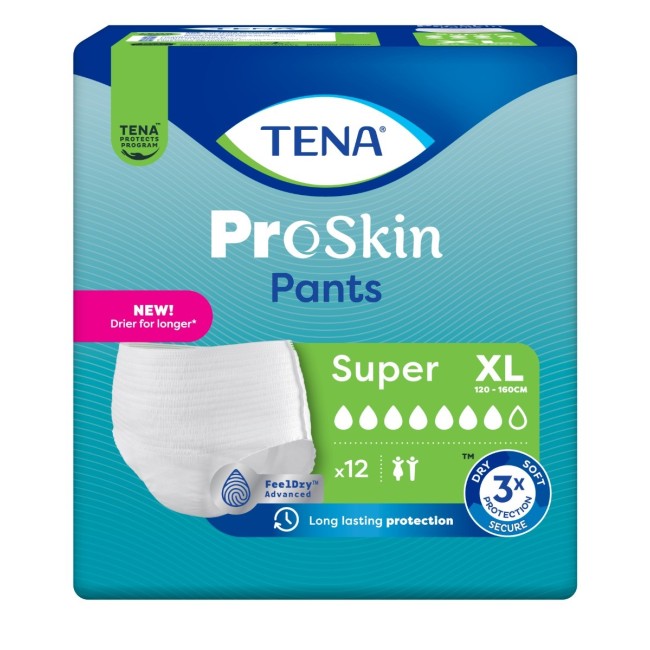 Tena Pants Super Xl 12 Pezzi