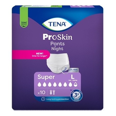 Tena Pants Night Super L 10 Pezzi