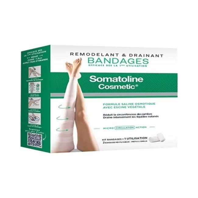 Somatoline Cosmetic Remodeling and Draining Kit - Pack of 2 Bandages