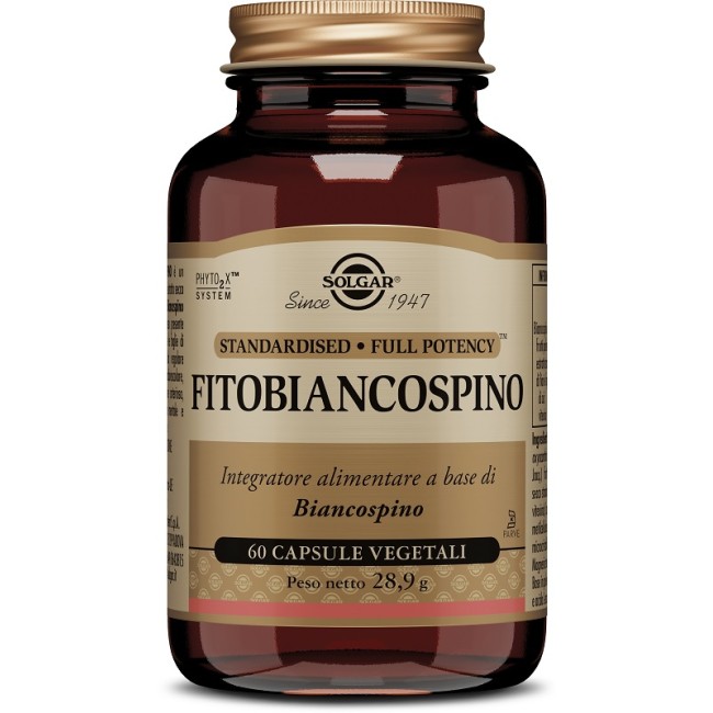 Solgar Fitobiancospino integratoer 60 Capsule Vegetali