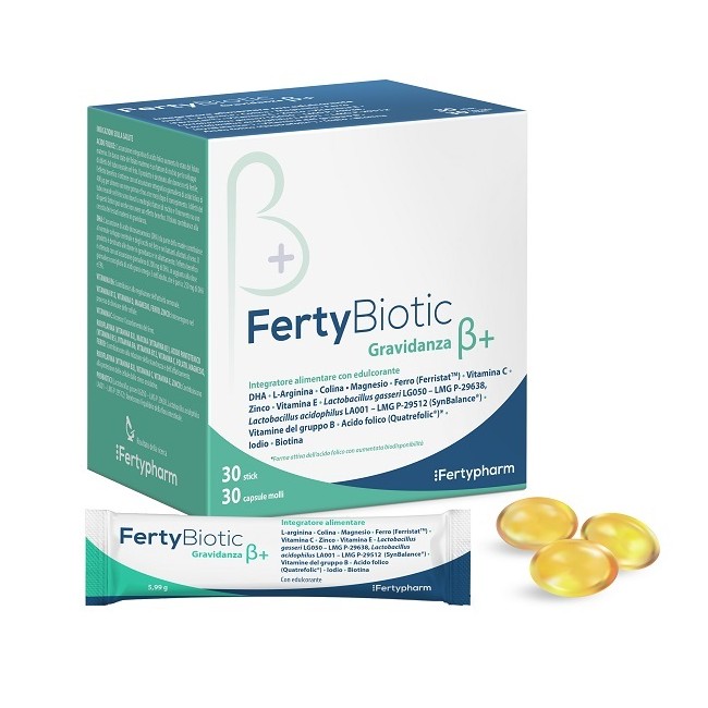 Biocure Fertybiotic Gravidanza Beta+ 30 Stick e 30 Capsule