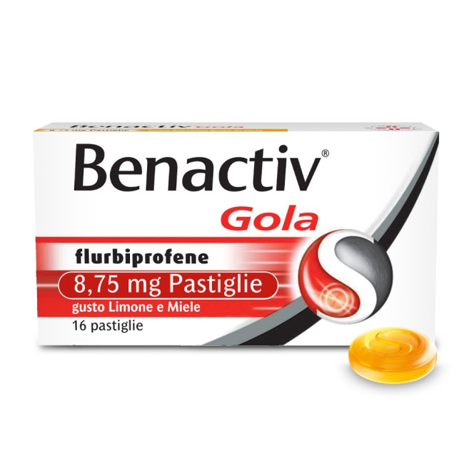 Benactiv Gola 16 Pastiglie gusto miele e limone