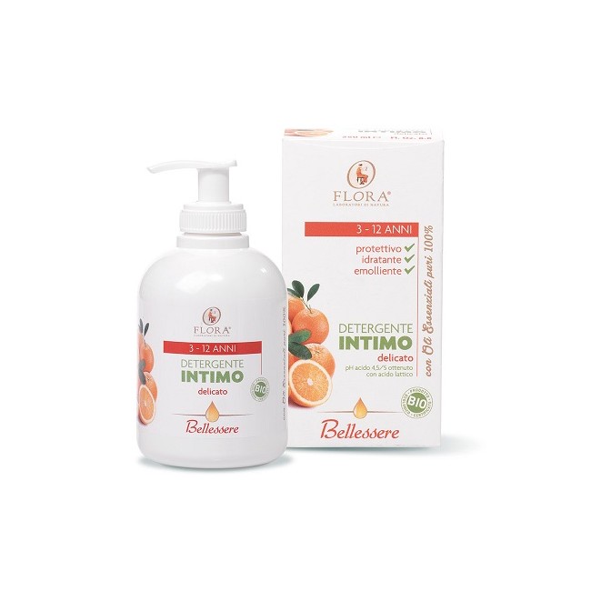 Flora Detergente Intimo 3-12 Anni 250 Ml Bio-bdih