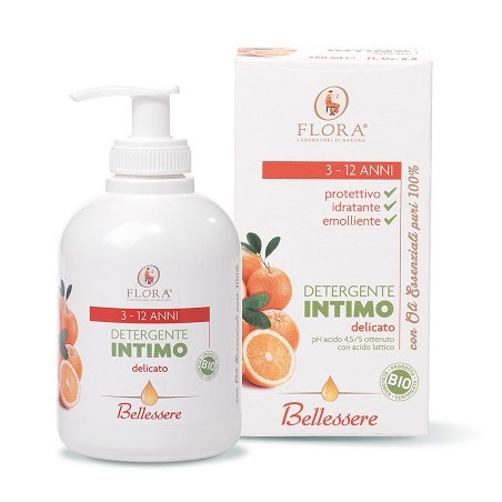 Flora Detergente Intimo 3-12 Anni 250 Ml Bio-bdih