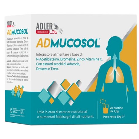 Adler Lab Admucosol integratore 20 Bustine