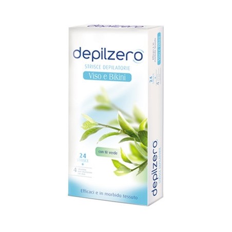 Depilzero Strisce Viso Bikini 24 Pezzi