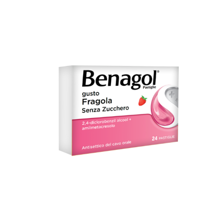 Benagol gusto fragola 24 Pastiglie antisettiche