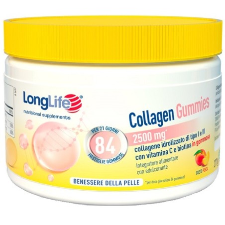 Longlife Collagen Gummies 60 gommose al collagene