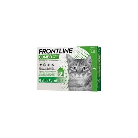 Frontline Combo Spot-on Gatti 3 Pipette Da 0,5ml