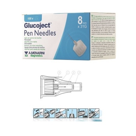 Glucoject Ago Per Penna Da Insulina 8mm G31