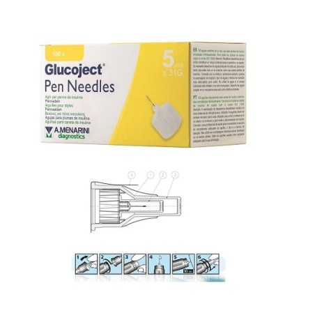 Glucoject Pen Needles Ago Per Penna Da Insulina 5mm G31