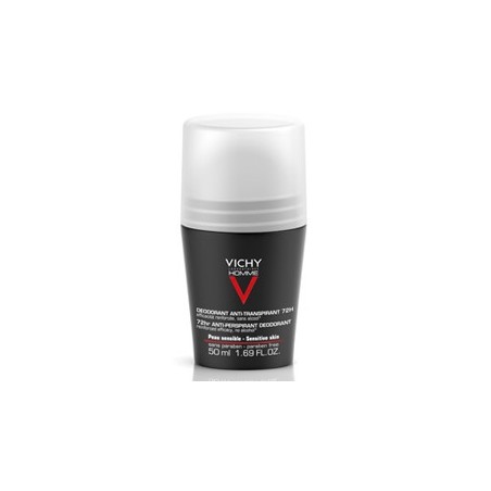 Vichy Homme Deodorante Anti-traspirante Roll-on 72h 50 Ml