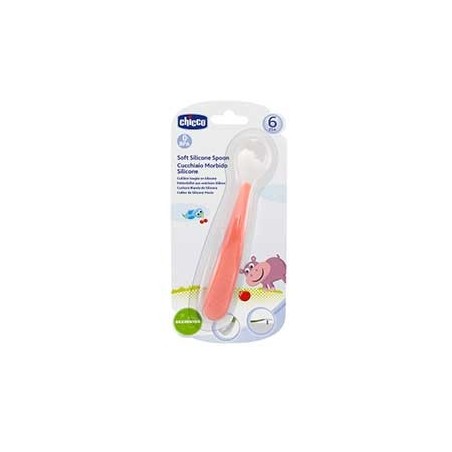 Chicco Cucchiaio Morbido Silicone 6m+ Rosso