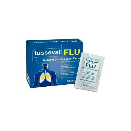 Tusseval Flu 12 Bustine Solubuli