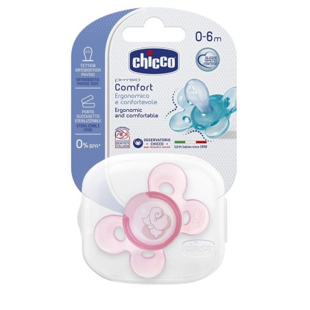 Chicco Succhietto Physio Comfort Silicone Rosa 0-6m 1pz