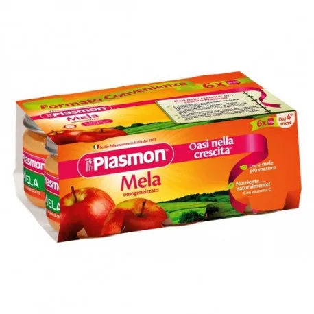 4 Confezioni Plasmon Omogeneizzati Frutta Banana 24 Vasetti PLASMON