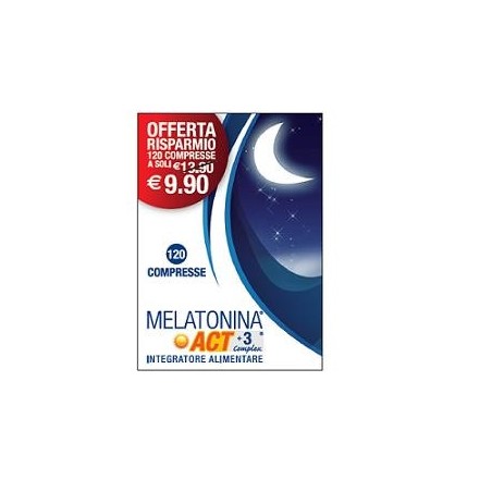 Melatonina Act 1mg +3 Complex 120 Compresse 18 G