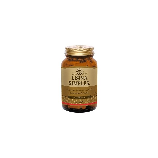 Solgar Lisina Simplex 50 Capsule Vegetali