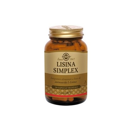 Solgar Lisina Simplex 50 Capsule Vegetali