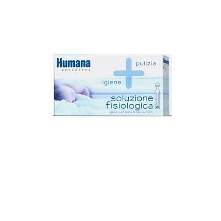 Humana Soluzione Fisiologica Monodose, 20 Flaconcini Da 5ml