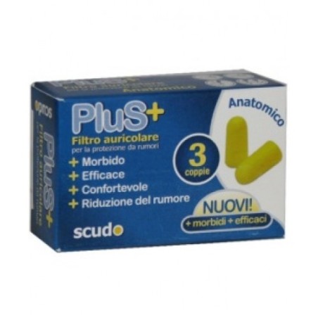 Earplug Scudo Plus 3 Coppie 6 Pezzi