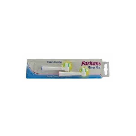 Forhans Power Plus Testina 2 Pezzi