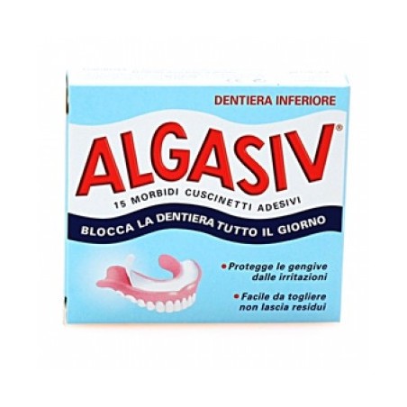 Algasiv Adesivo Protesi Inferiore 15 Cuscinetti