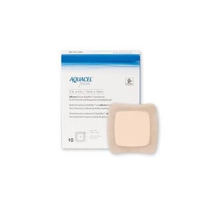 Aquacel Ag Foam Adesiva 8x8 Cm 10 Pezzi