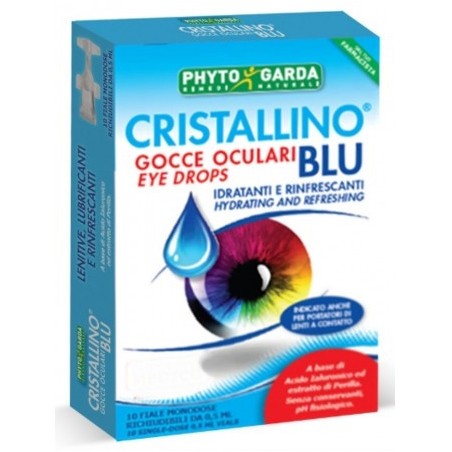 Cristallino Gocce Oculari Blu 10 Fiale