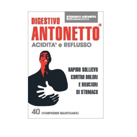 Digestivo Antonetto Acidita' E Reflusso 40 Compresse