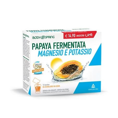 Body Spring Papaya Fermentata Magnesio Potassio 14 Bustine