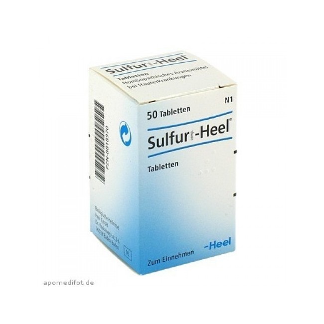 Guna Heel Sulfur 50 tavolette omeopatiche