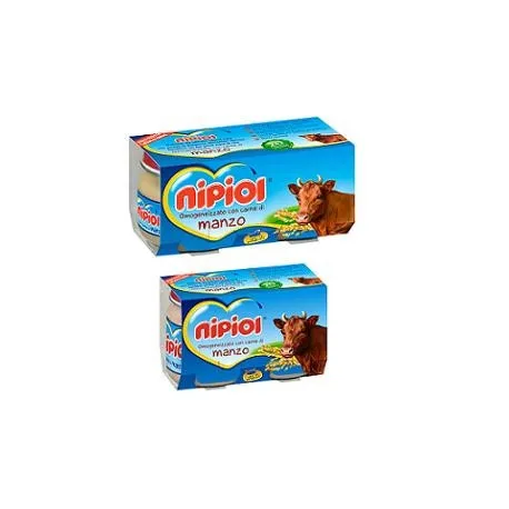 Nipiol Omogeneizzato Manzo 80 G 2 Pezzi - Para-Farmacia Bosciaclub