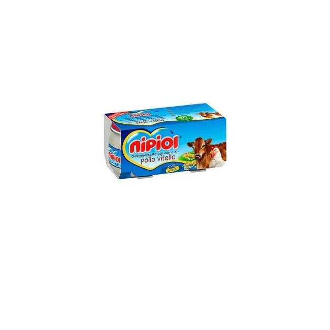 Nipiol Omogeneizzato Vitello Pollo 80 G 2 Pezzi