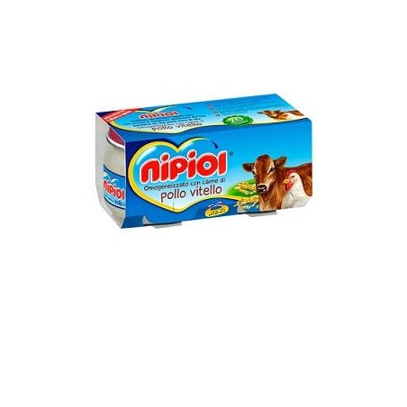 Nipiol Omogeneizzato Vitello Pollo 80 G 2 Pezzi