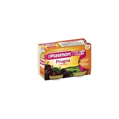 Plasmon Omogeneizzato Prugna 2x104g - Para-Farmacia Bosciaclub