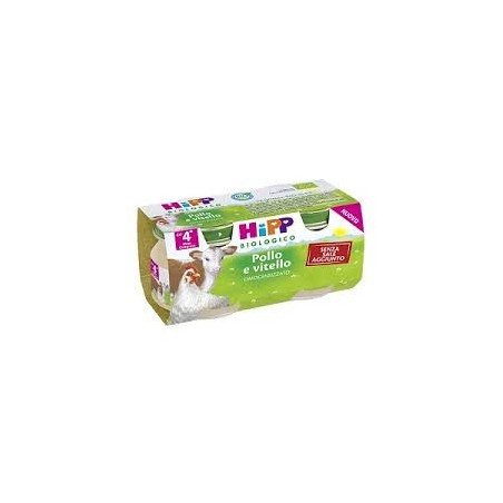 Hipp Bio Omogeneizzato Vitello Pollo 2x80g