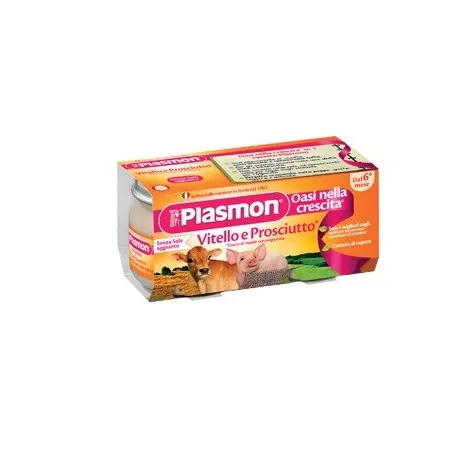 Plasmon Omogeneizzato Vitello e Prosciutto 4 X 80 G