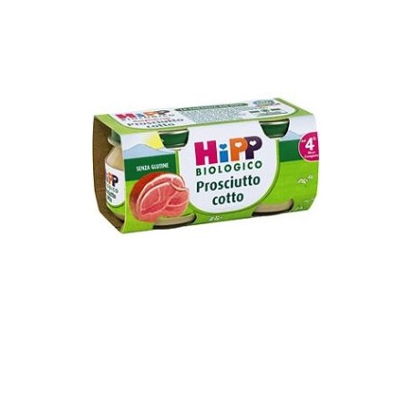 2 Pezzi Hipp Bio 80 g omogeneizzato al prosciutto cotto