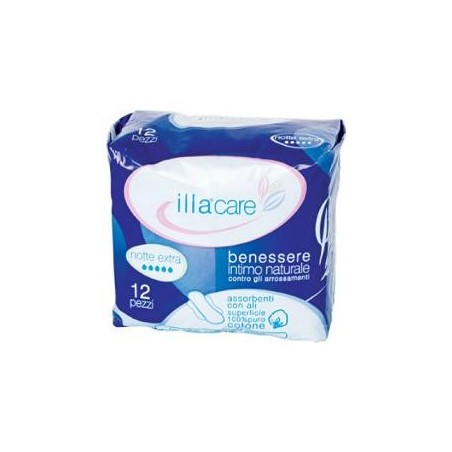 Illa Care Assorbente Notte Extra 12 Pezzi